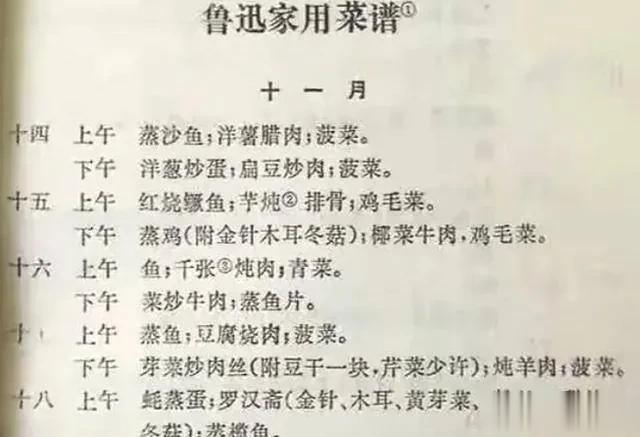 鲁迅在当时一个月工资360块大洋，那是妥妥的有钱人啊？

看了鲁迅吃的饭菜，菜知