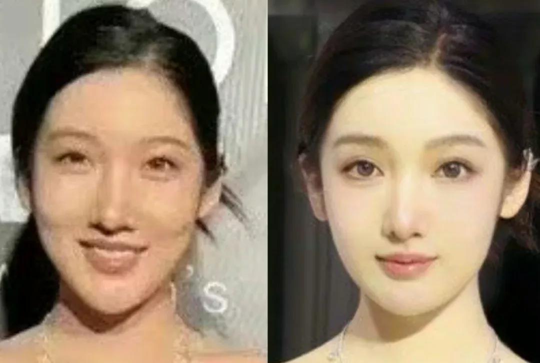 都美竹这化妆前后差距这么大么，穿白色礼服好骨感。

最近的都美竹又被闹得沸沸扬扬