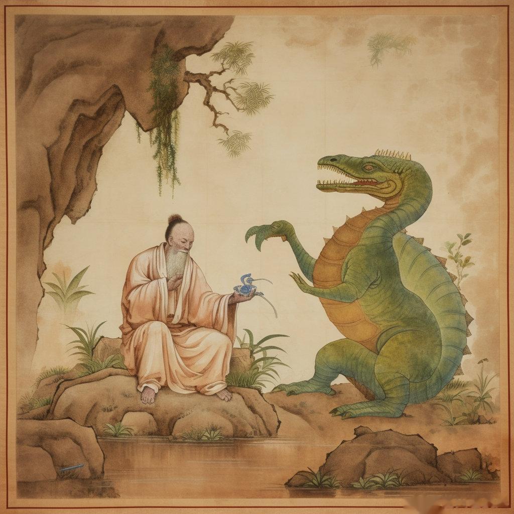 恐龙寻仙记 AI作图 ​​​