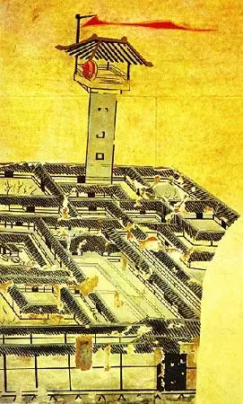 重庆江津会龙庄（图2）仿佛汉代庄园宅邸（河北安平汉墓壁画）再现 ​​​