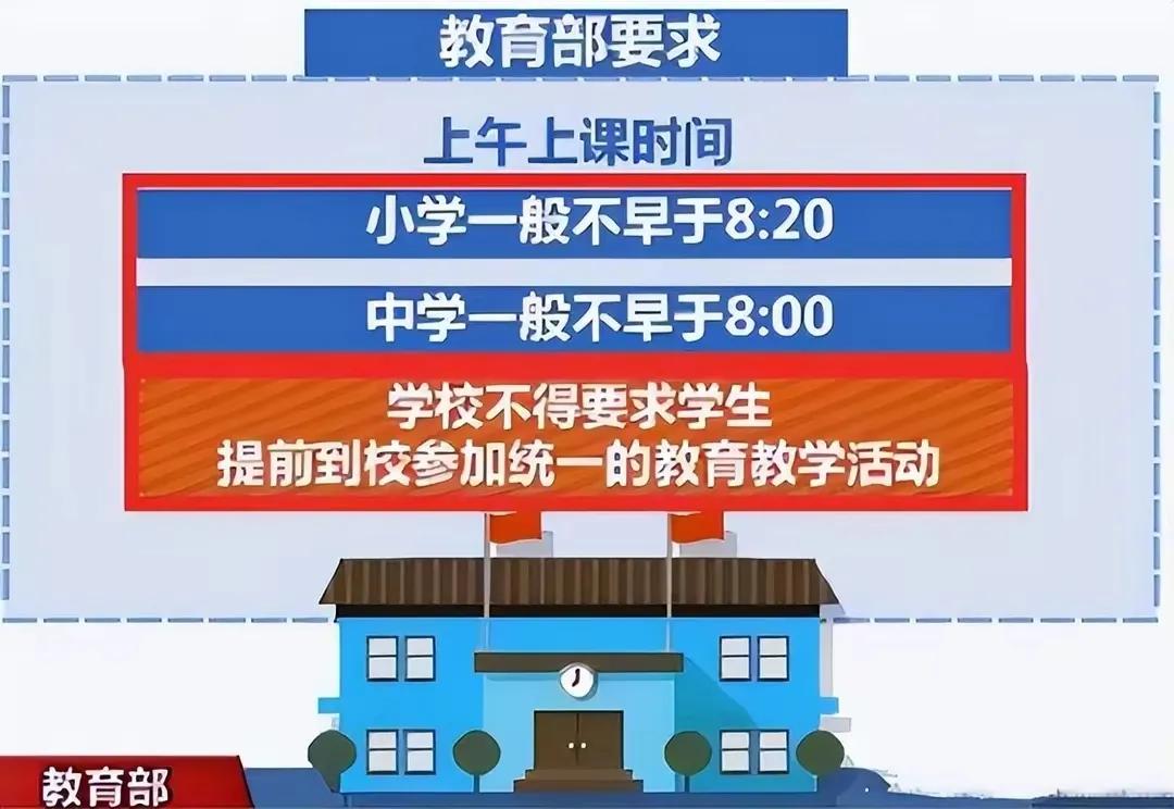 你的天，教育部又来搞事情…这小学不能早于8.20，一般去的早的孩子都是父母要上班