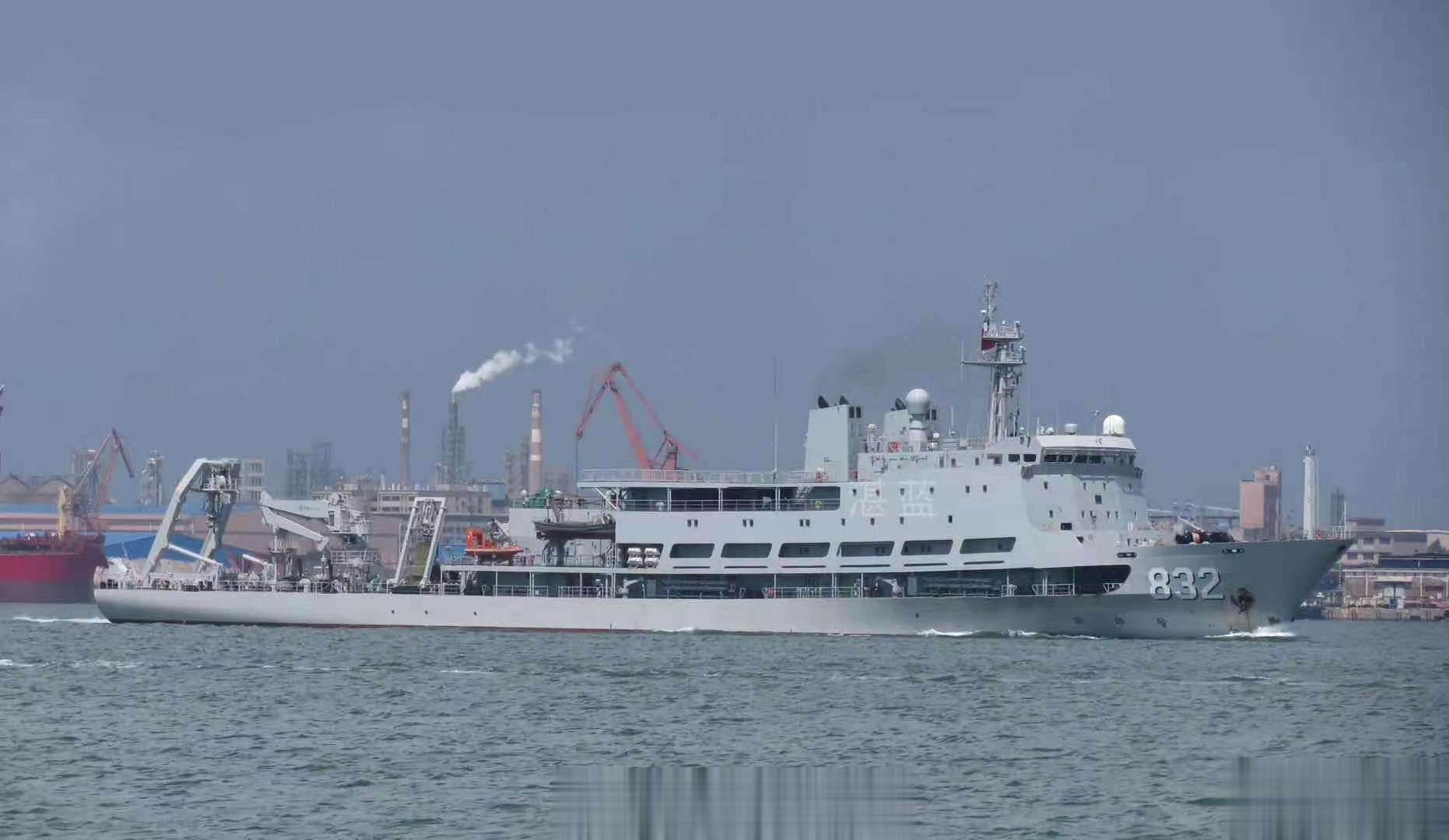 926型综合援潜救生船 832向阳湖船，原865刘公岛船，现隶属南部战区海军某防