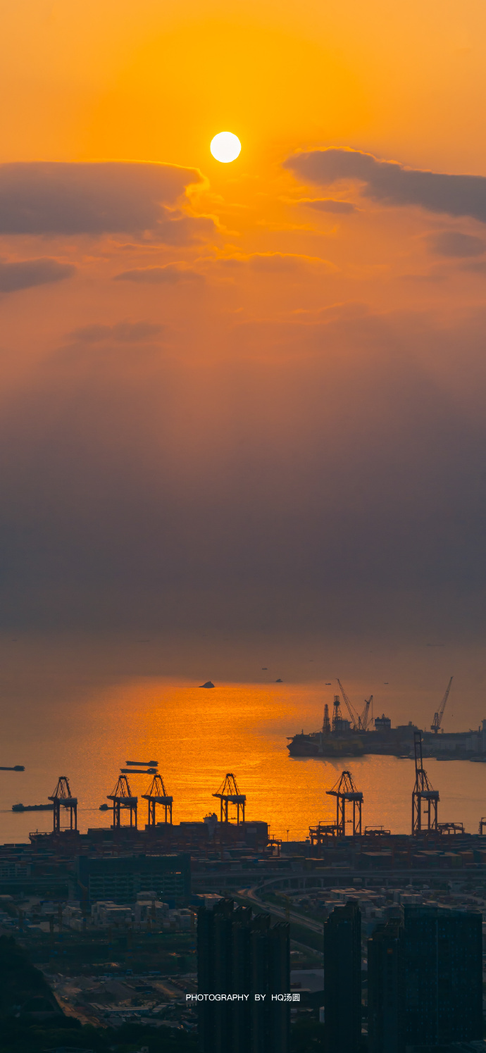 深圳 大南山日落🌇夜景🏙作者：​​​