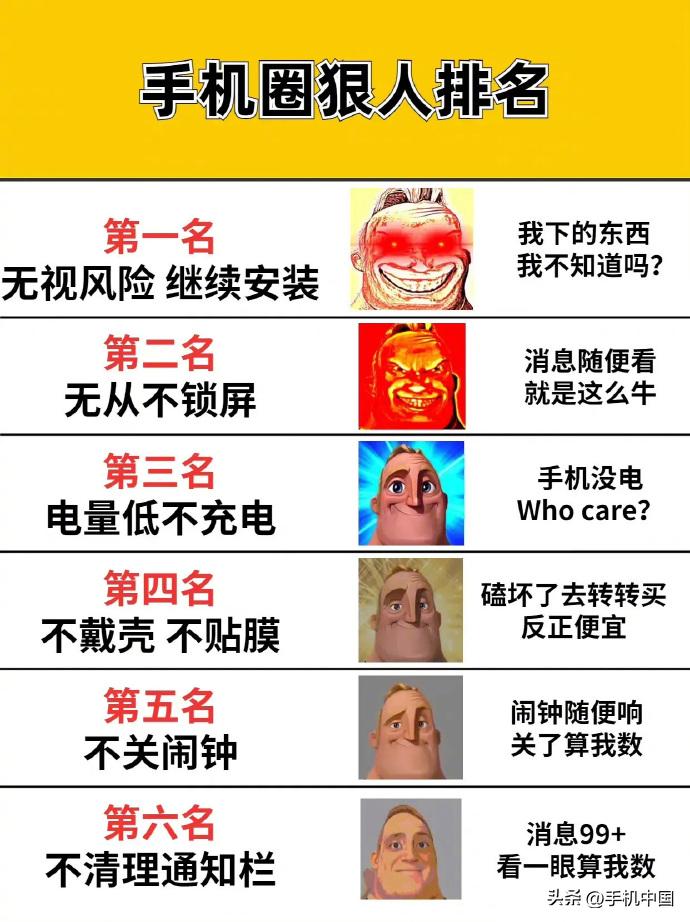 手机圈狠人排名榜

你上榜了吗？