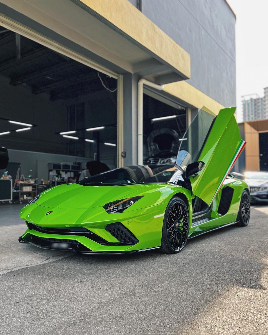 One of the latest Aventador S Roadsters 