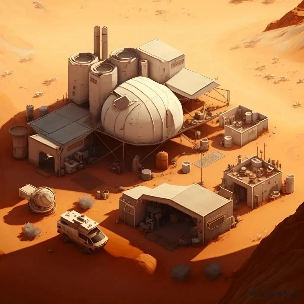 兔子的火星基地，大中小多种规模设计，自带能源、通信、居住模块。[可爱]