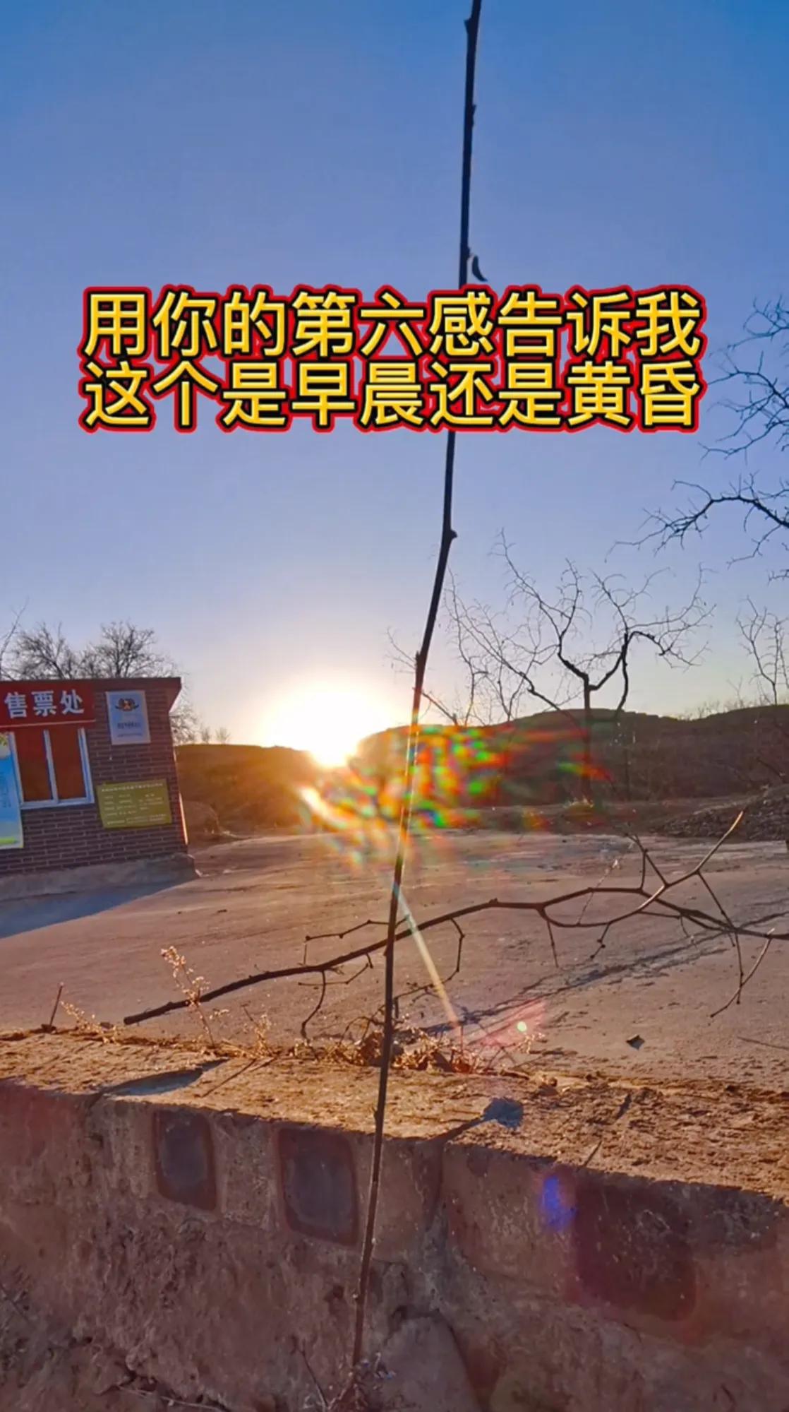 下图⬇️
你猜猜这是早晨还是黄昏？说出你的理由！
傍晚的落日余晖会将影子拉的老长