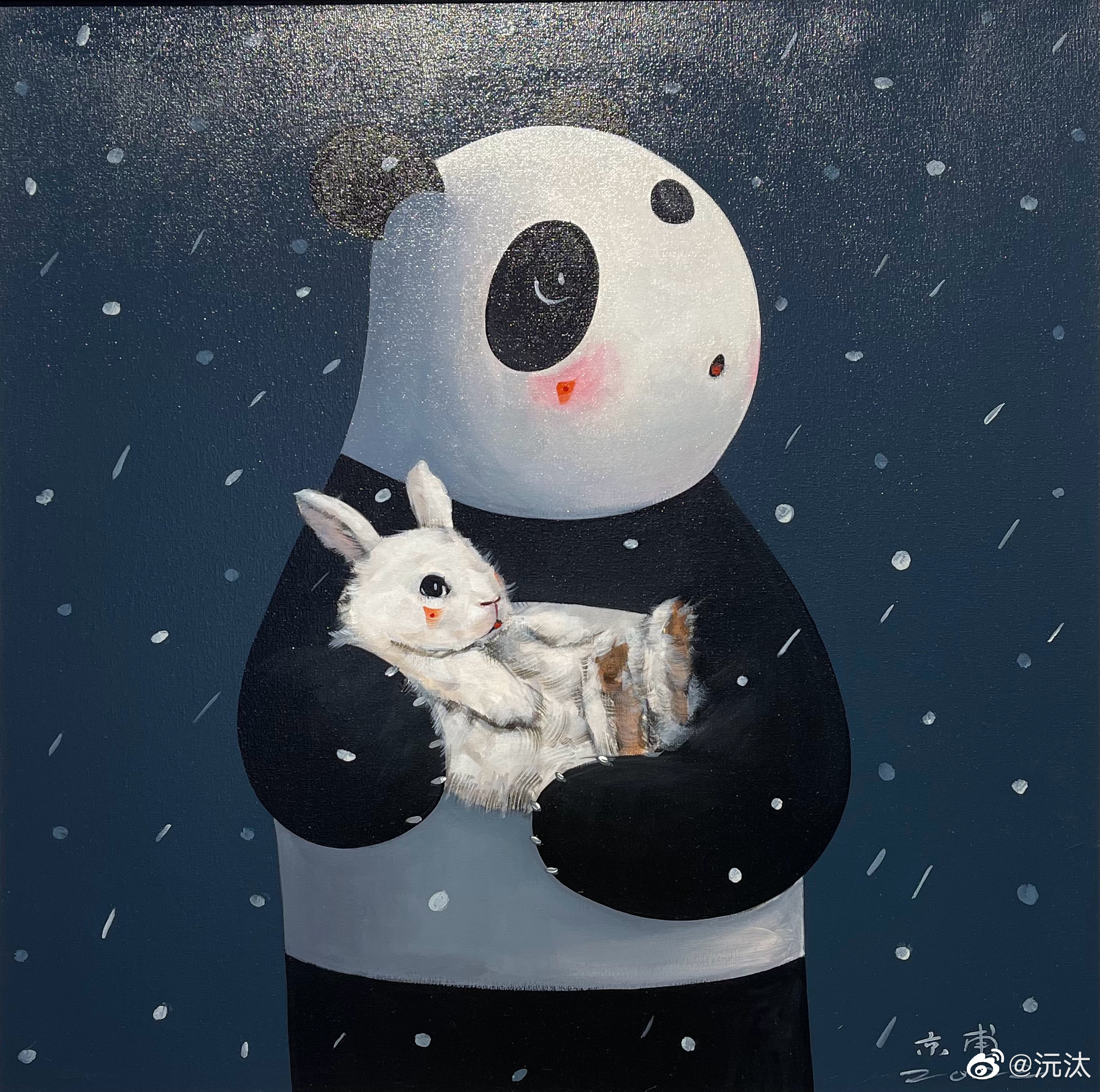 熊猫滚滚 #春天的第一个展览##遇见艺术# 就是一只圆滚滚的熊猫[哈哈][哈哈]