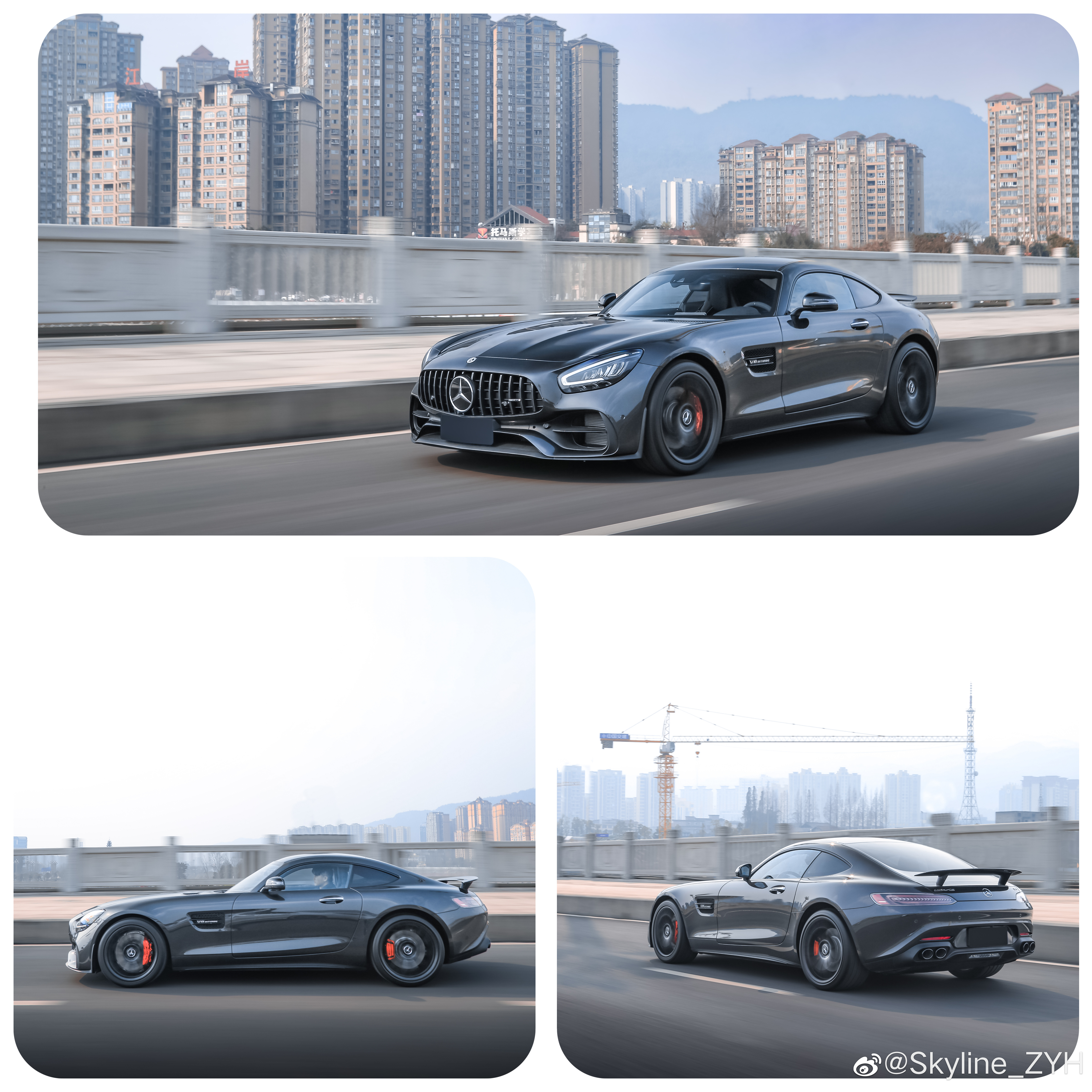  Mercedes AMG GT暗夜特别版跑起来真的好好看           