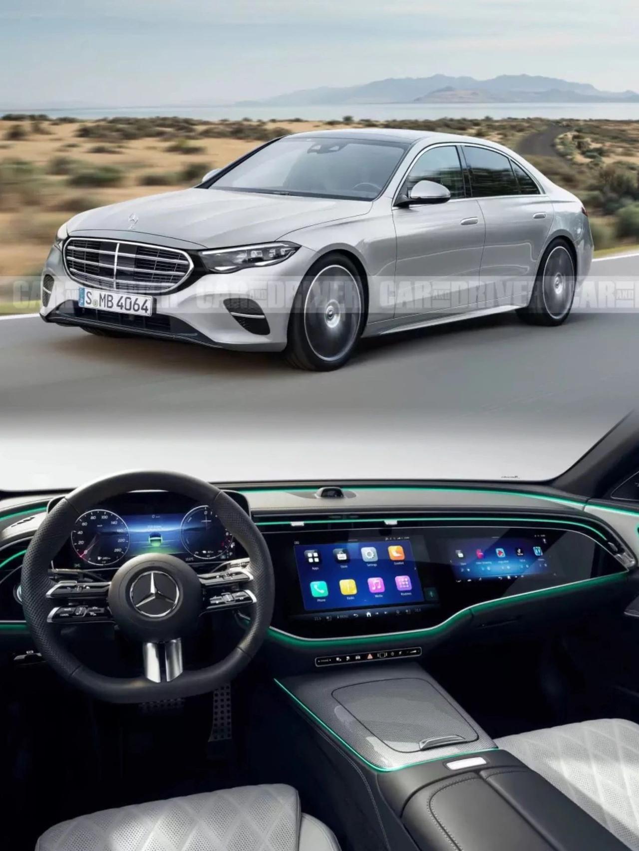 全新奔驰E级将于首发，配三联屏内饰！！
全新奔驰E级将在北京时间4月25日晚上1