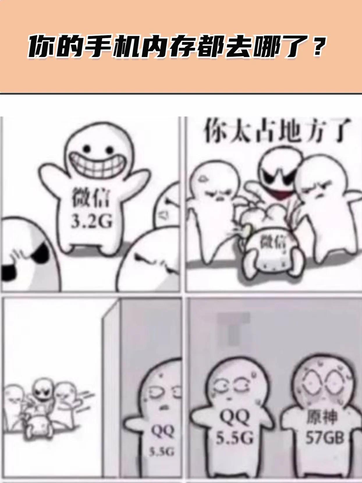 如果你的手机内存满了，你会删哪