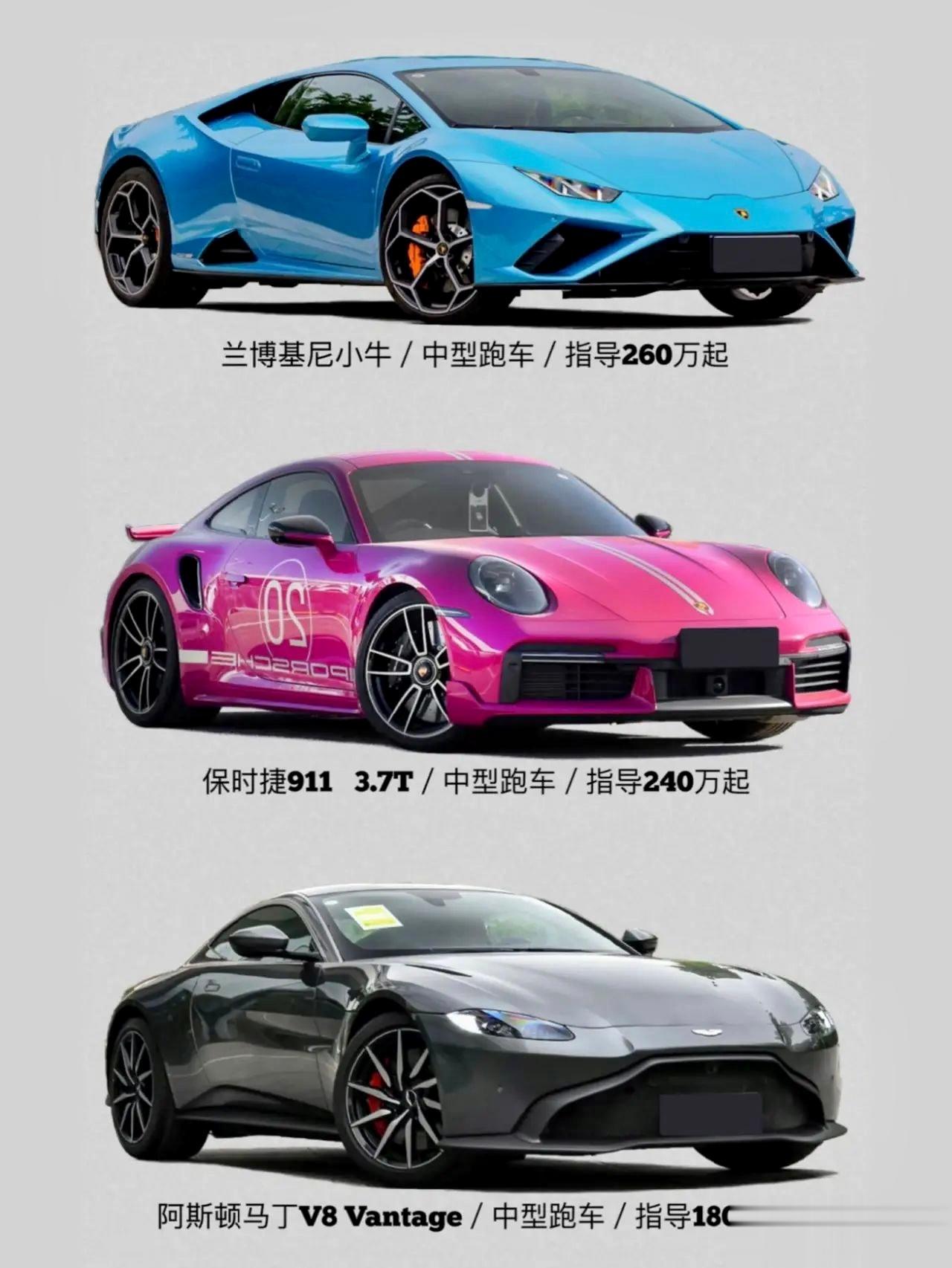 适合年轻人的跑车，你更喜欢哪个呢？ ​​​
