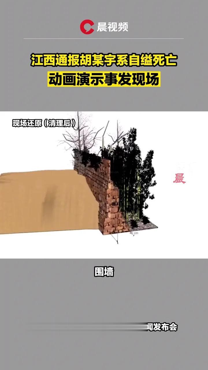 动画演示胡鑫宇自杀现场！

原来胡鑫宇是通过粮仓围墙外的沙土堆爬到墙上，如果没有