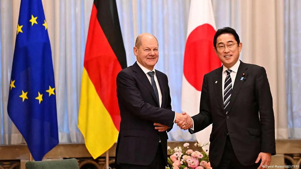 朔尔茨率团访问日本，这事本来跟中国无任何关系。可是，你从德国媒体的报道中，分明能