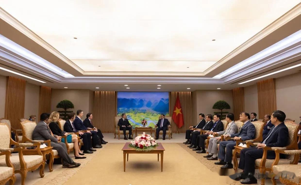 布林肯在越南的挑拨离间不是很成功，他被几乎直白的告诉，越南将不会立即将关系升级为
