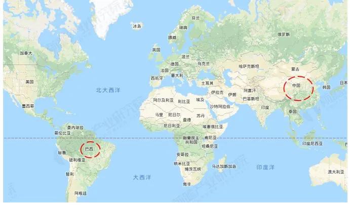 巴西总统卢拉于当地时间4月11日启程访问中国。
巴西距离我国一万八千多公里，太远