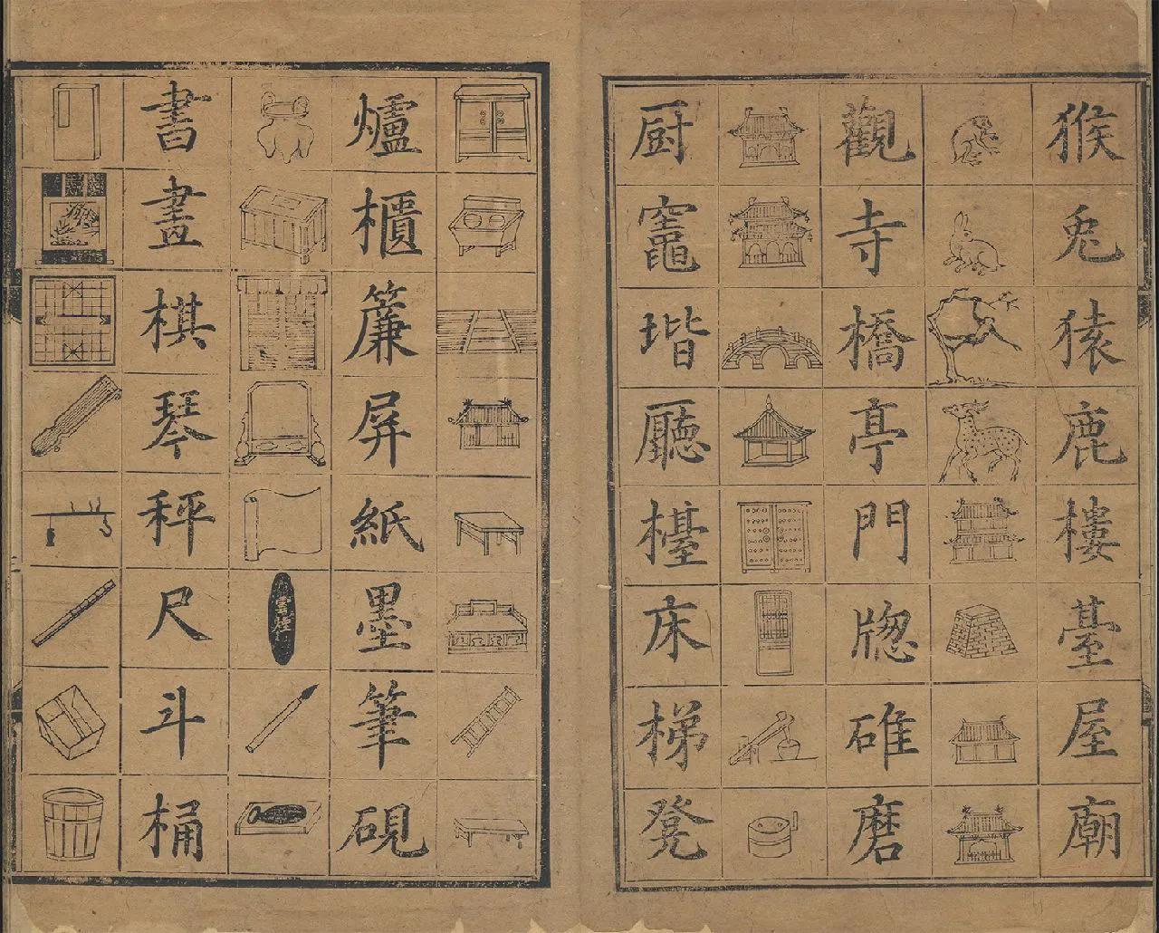 【500年前的儿童识字书，看看这些字你都认识吗？】
这是明代正德年间出现的一本识