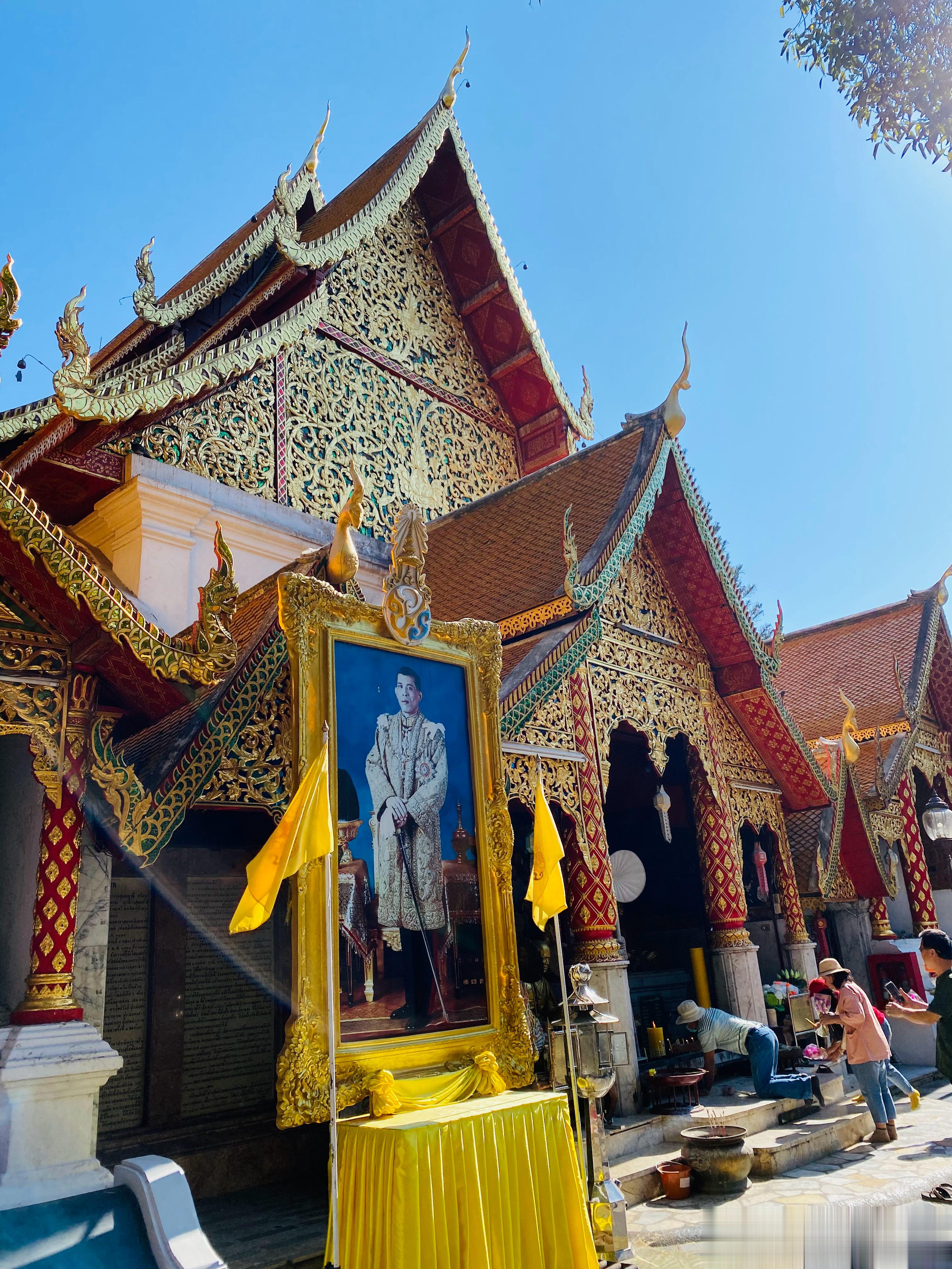  素贴山上的双龙寺，清迈的地标