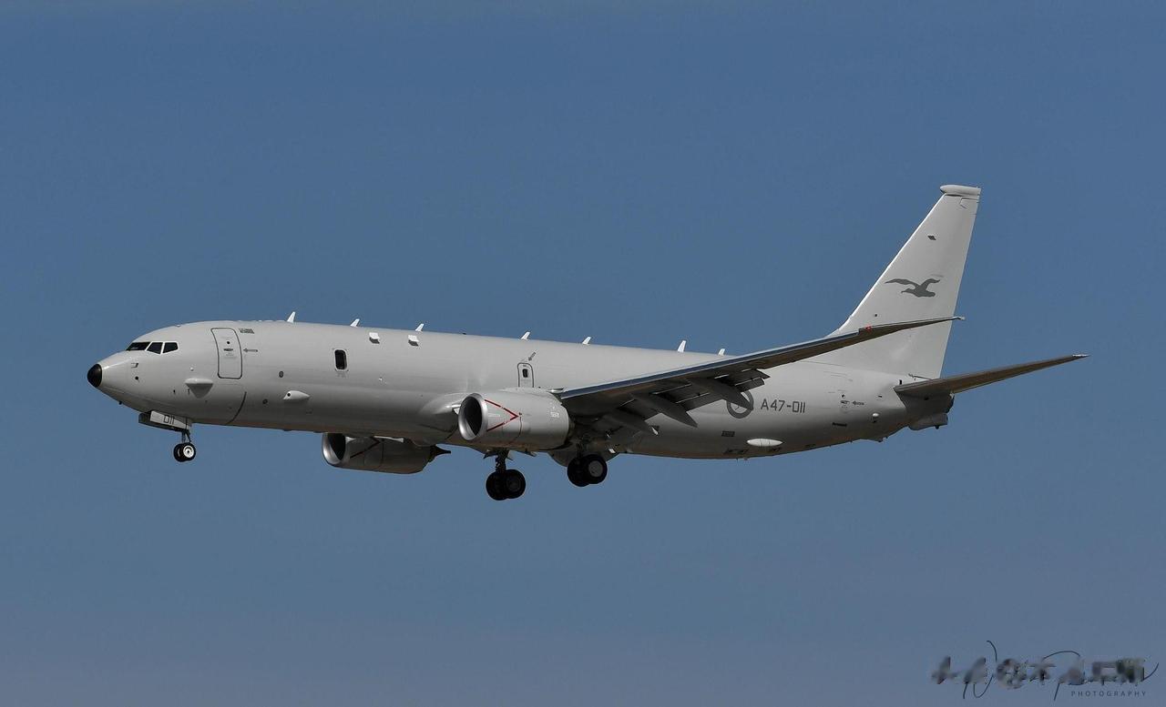 今天上午，澳大利亚空军1架编号为A47-011的P-A反潜巡逻机从日本岩国基地起