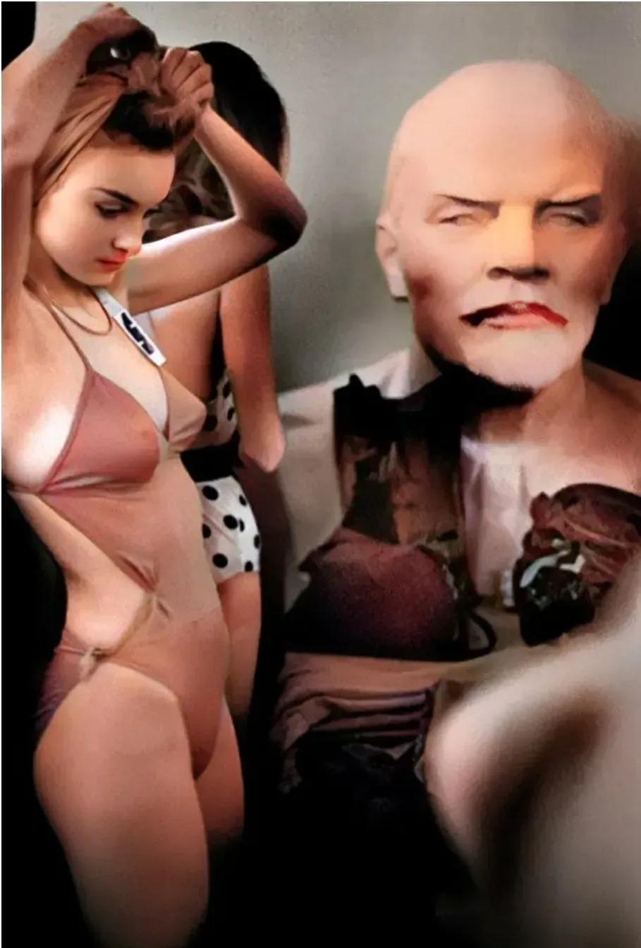 这张照片深深地吸引了我的眼球，不仅是因为美女的性感身材，更是因为照片所展现的时代