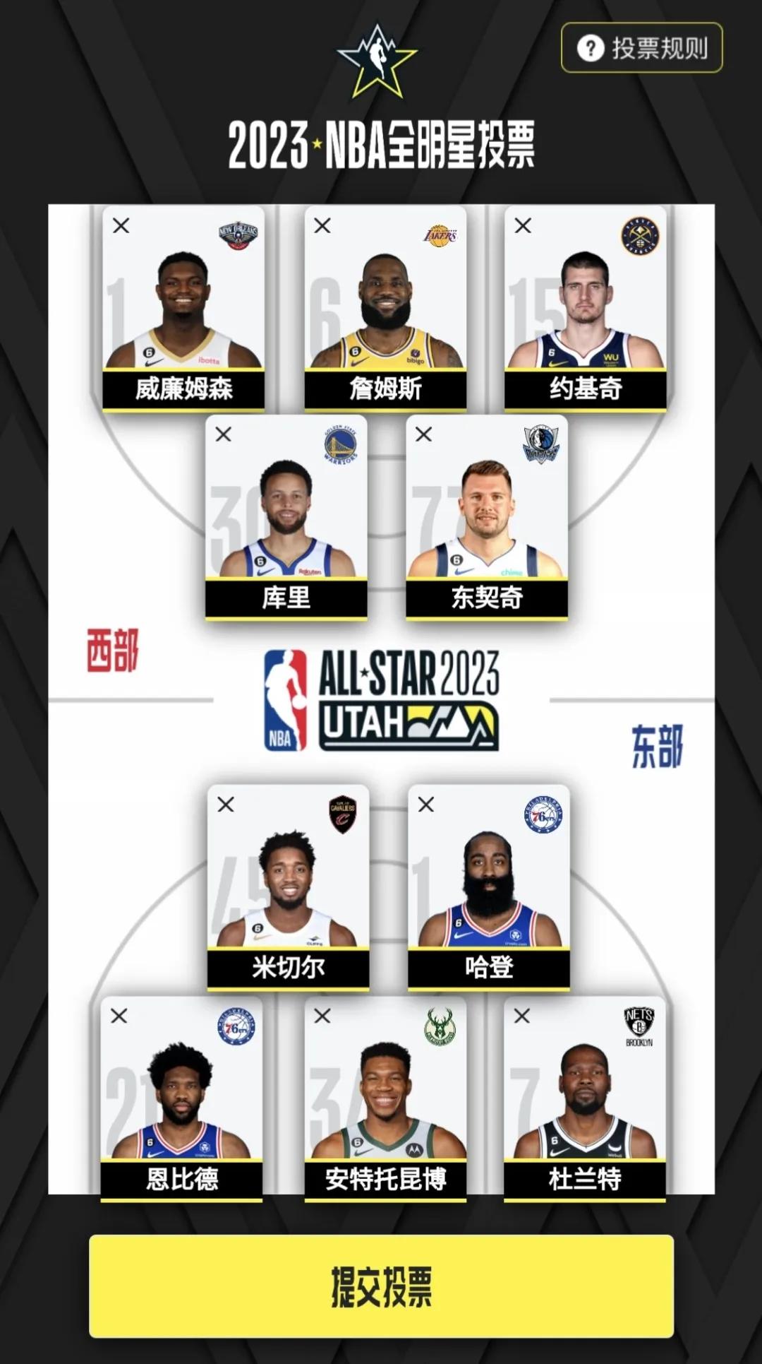 NBA：2023-NBA全明星
