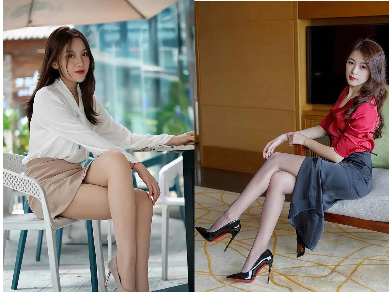 美女欣赏-时尚穿搭-纤细大长腿