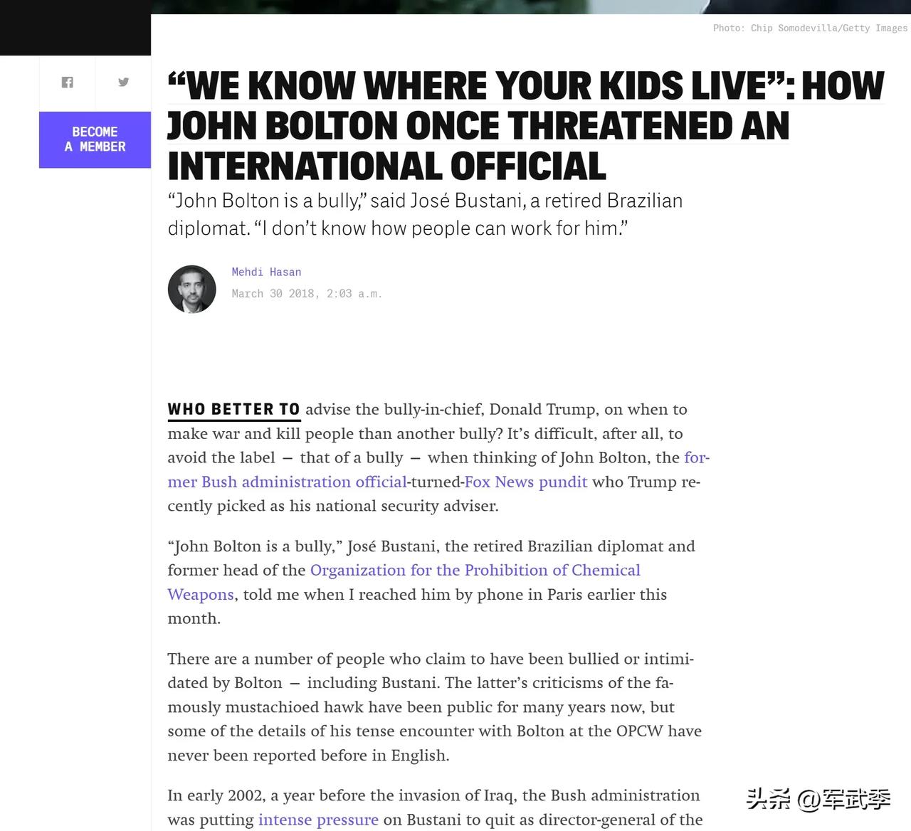 美国是如何说服联合国相信伊拉克违反联合国制裁拥有大规模杀伤性武器的？
     