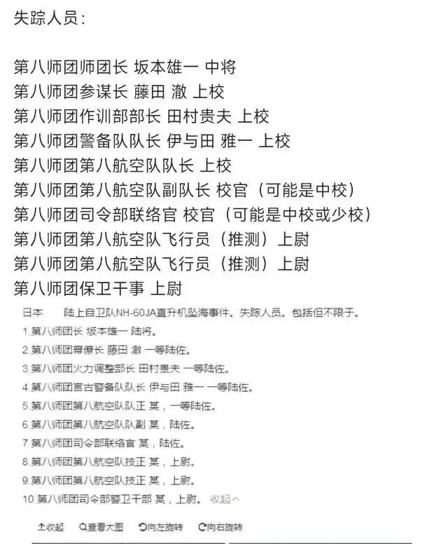 日本‮架这‬直升‮摔机‬得可‬真值，除‮坂了‬田‮一雄‬这‮师个‬团长外，其他‮