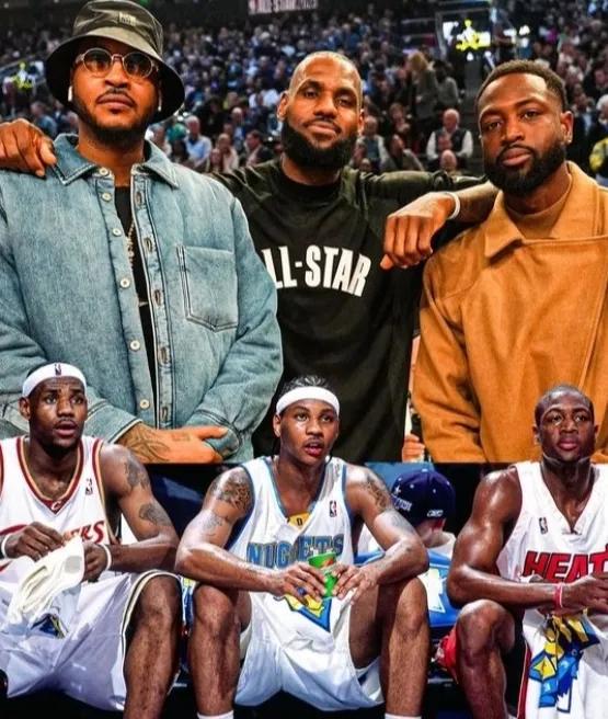满满的都是回忆 韦德转发与安东尼詹姆斯合照

NBA全明星正赛，詹姆斯作为球队的