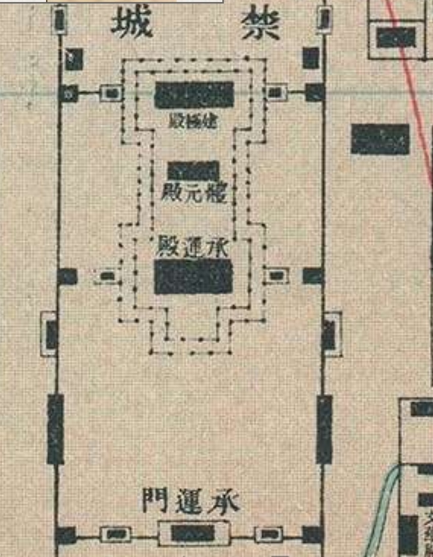 不看地图差点忘了，民初还给三大殿改过名。就不知道最终匾换没换，倒是有1915年1
