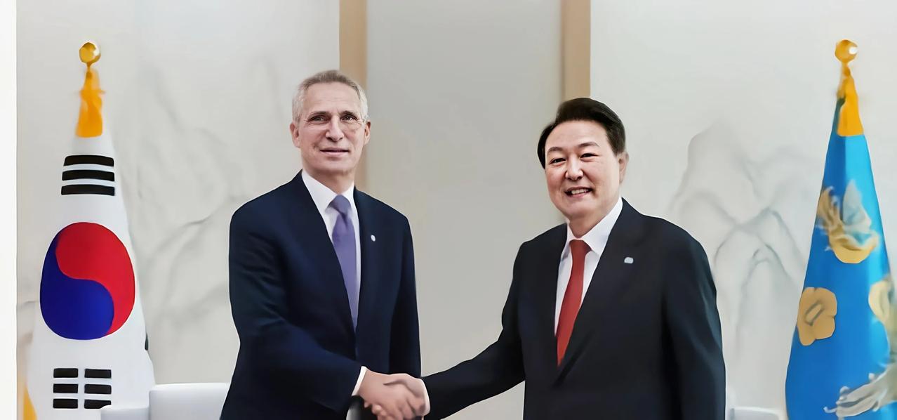 ‼️🏴‍☠️🇰🇷尴尬了。北约秘书长前来向韩国施压，要求向乌克兰提供军事援助