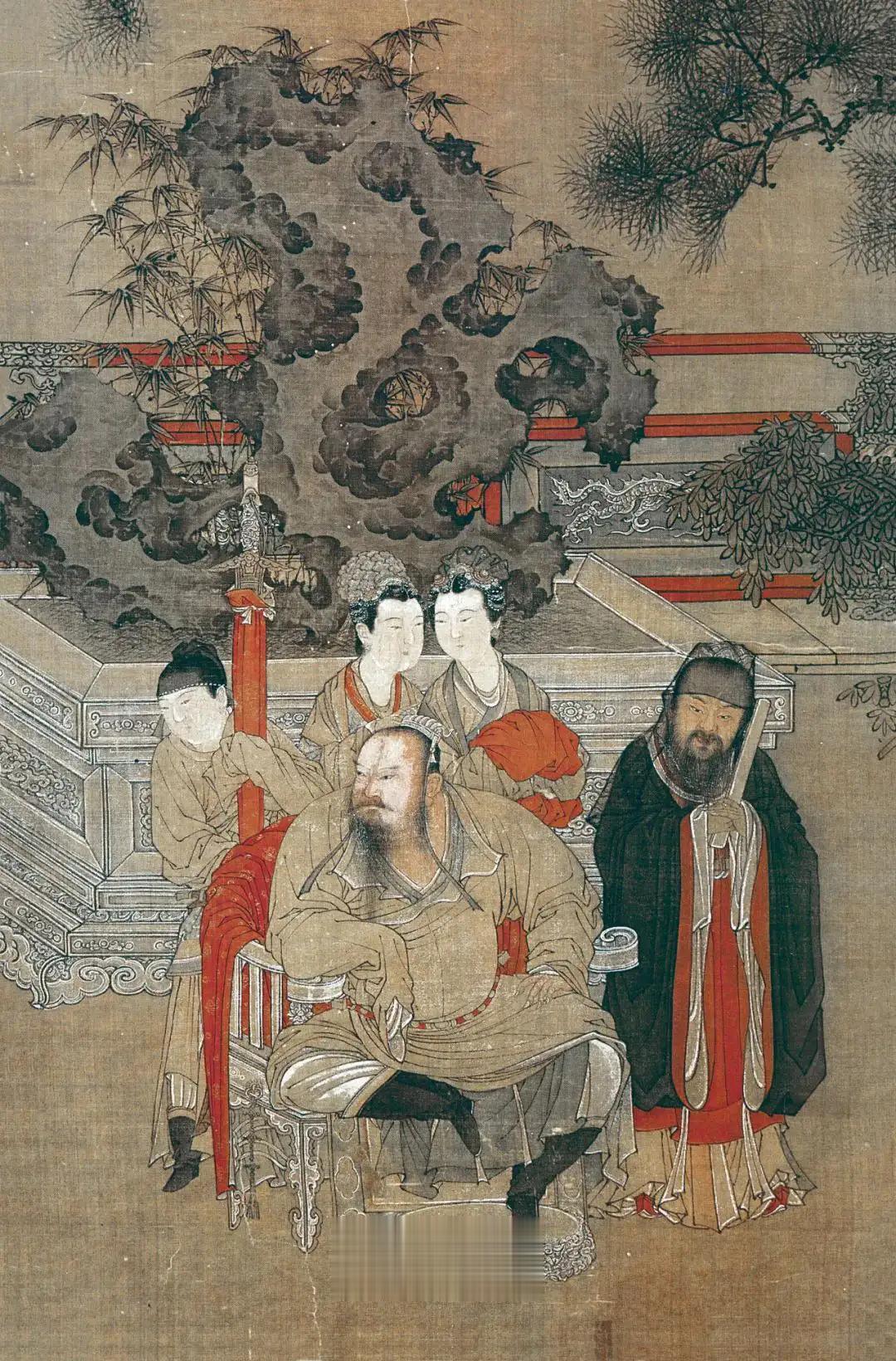 宋· 佚名《折椹图》
  