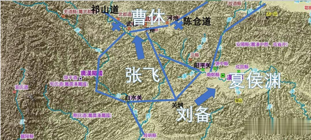汉中之战魏蜀两国出动的简直是全明星阵容！
刘备方面除了诸葛亮、关羽外，五虎上将其