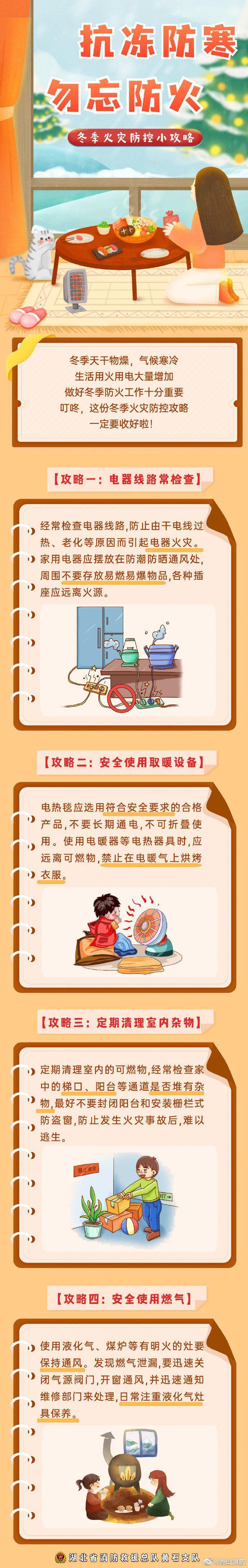 【抗冻防寒 勿忘防火】冬季天干
