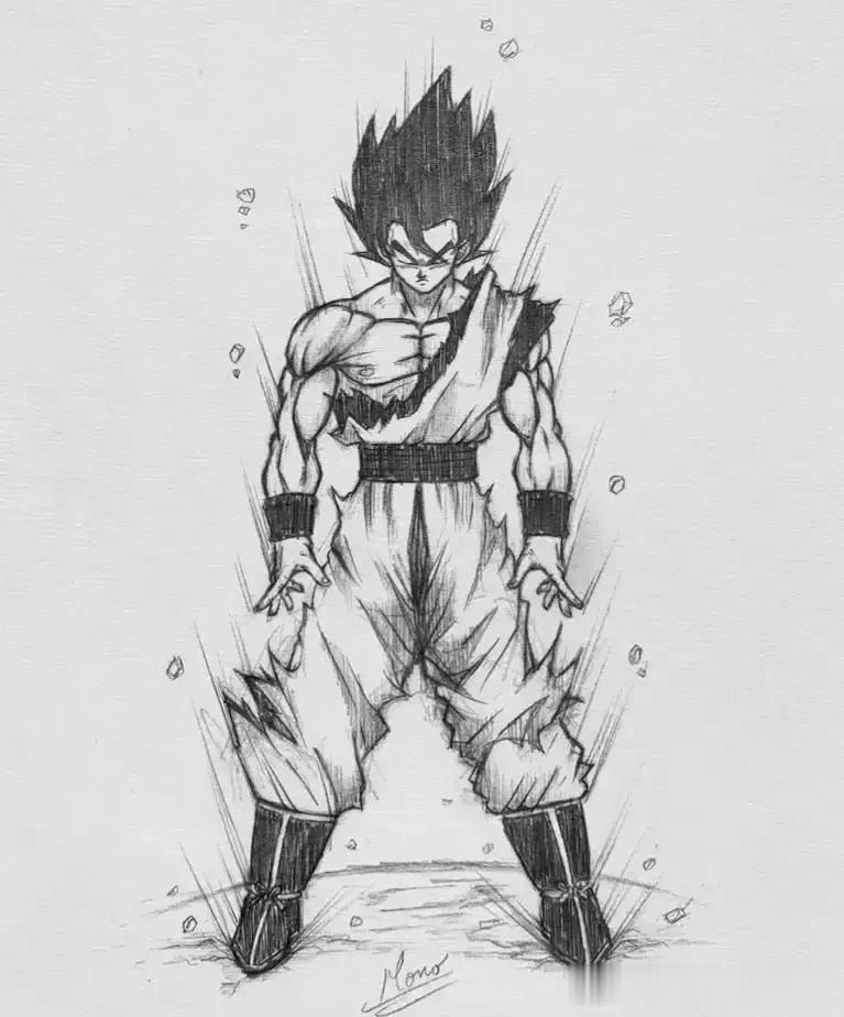 手绘的龙珠，年少时最爱的作品之一
 