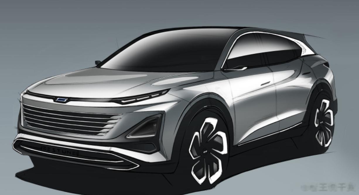 一汽奔腾T90设计图曝光，作为一汽奔腾打造的全新SUV，奔腾T90基于无限方程F