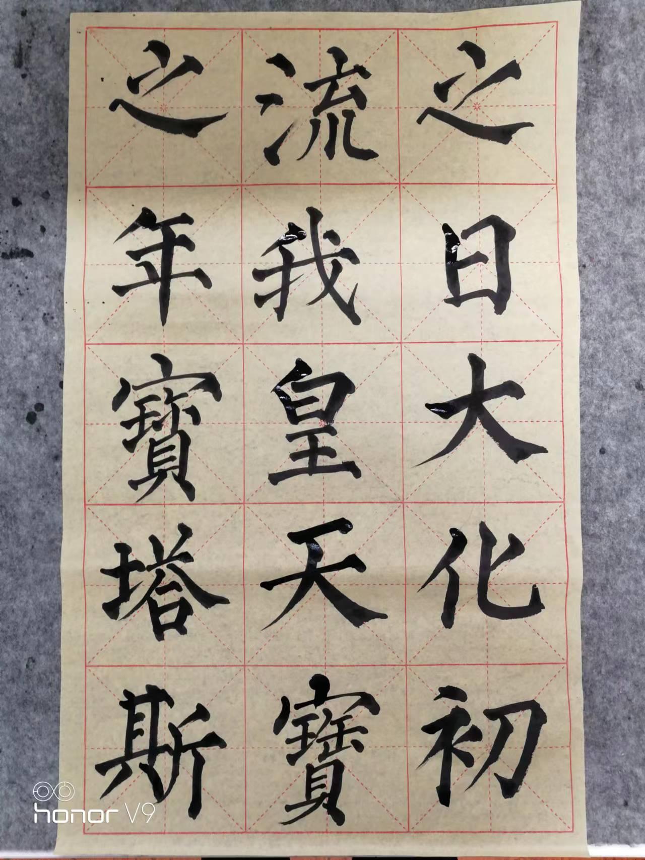 纯如之心，当后佛之授记。昔汉明永平之日，大化初流；我皇天宝之年，宝塔斯（建）。