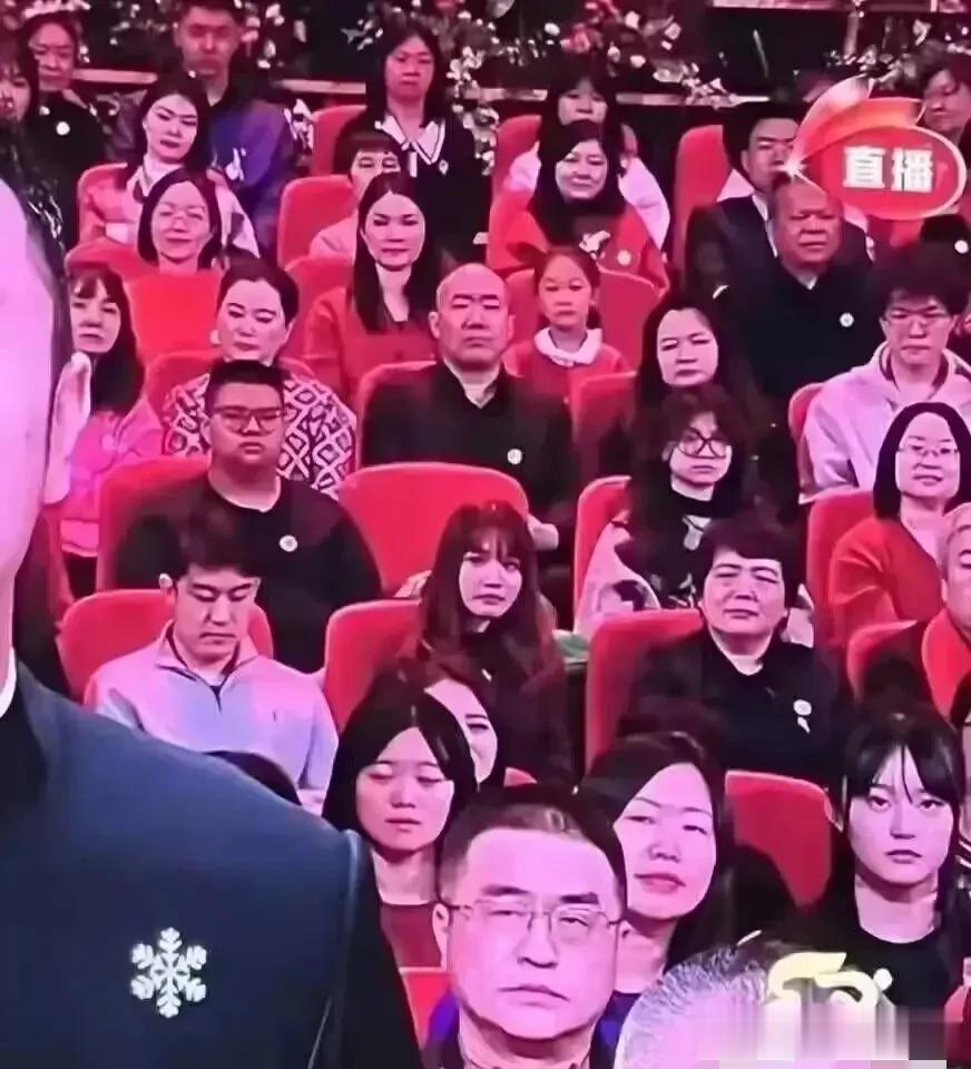 没看昨天晚上的春晚，但是在网上看了一些小段落，一个最大的亮点就是全体观众没有一个