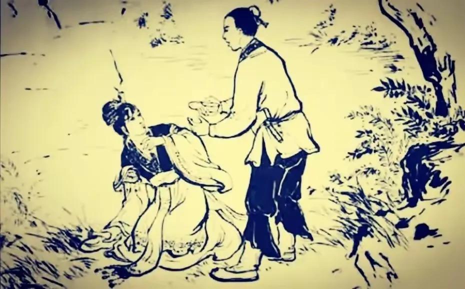 民国有个寡妇，家里生活十分困苦，除了挖野菜以外，再也没有其他的收入来源。她只有一