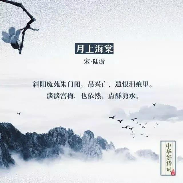 九个冷门词牌名， 比词还要美！ ​​​
  