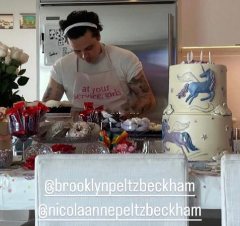 贝克哈姆儿媳庆生照曝光，大布太