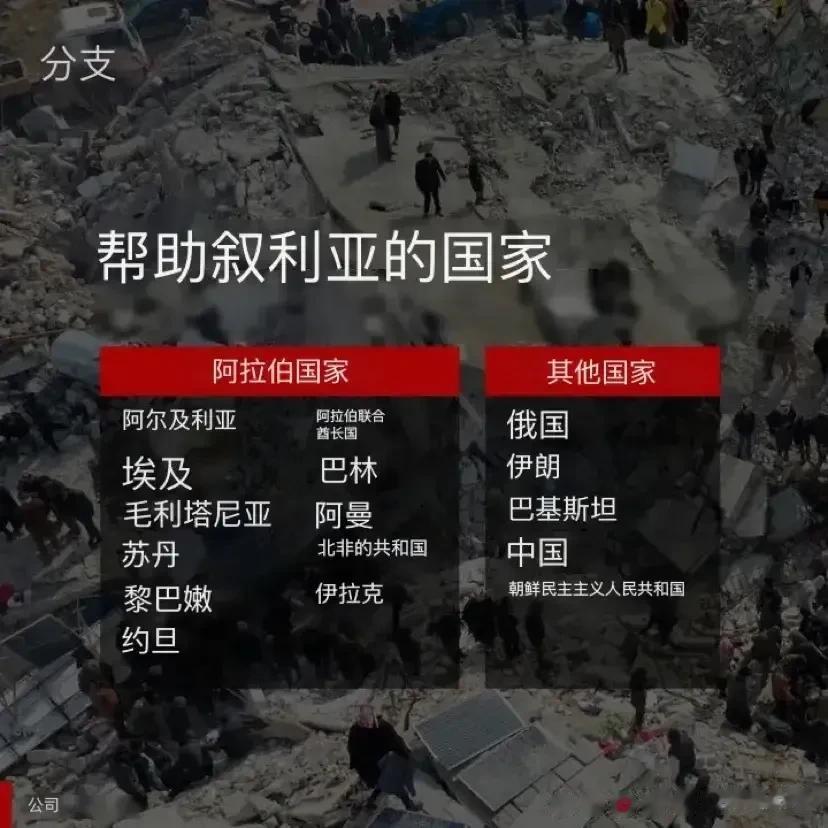 【叙利亚地震之后狠狠打脸了，美西方国家，一份名单让全世界看清了他们的虚伪】

叙