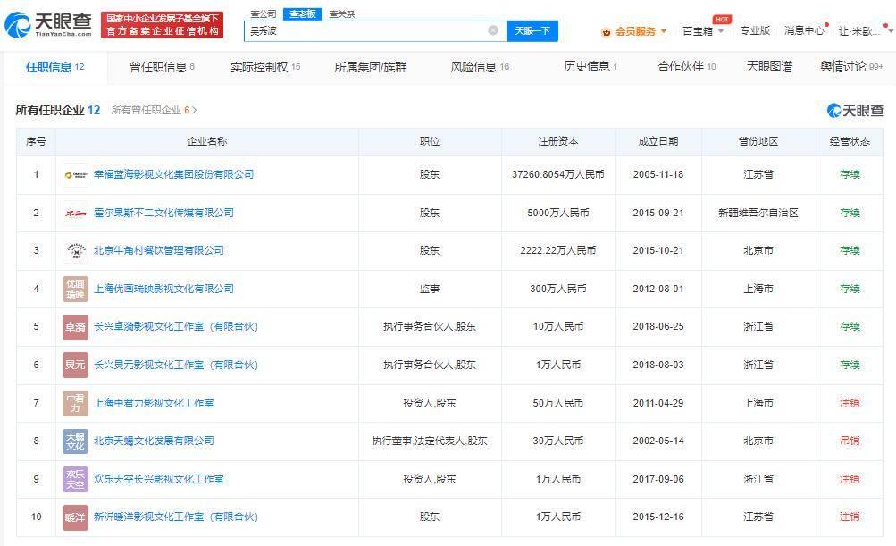  2月28日，有网友发长文控诉吴秀波长子吴瀚家暴，称对方在和自己恋爱的五个月时间