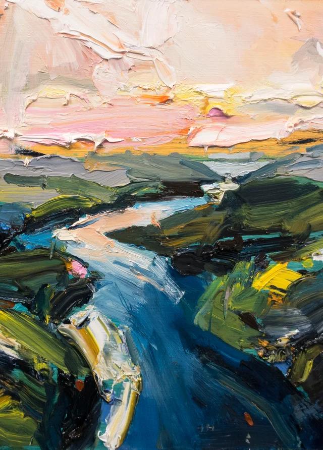 以前还真是不知道，油画在昏暗处、较远处或特意微闭眼睛的情况下，会浮现出特有的美感