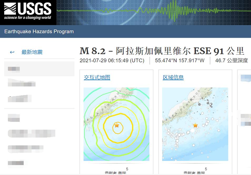 突发！美国遭8.2级大地震袭击