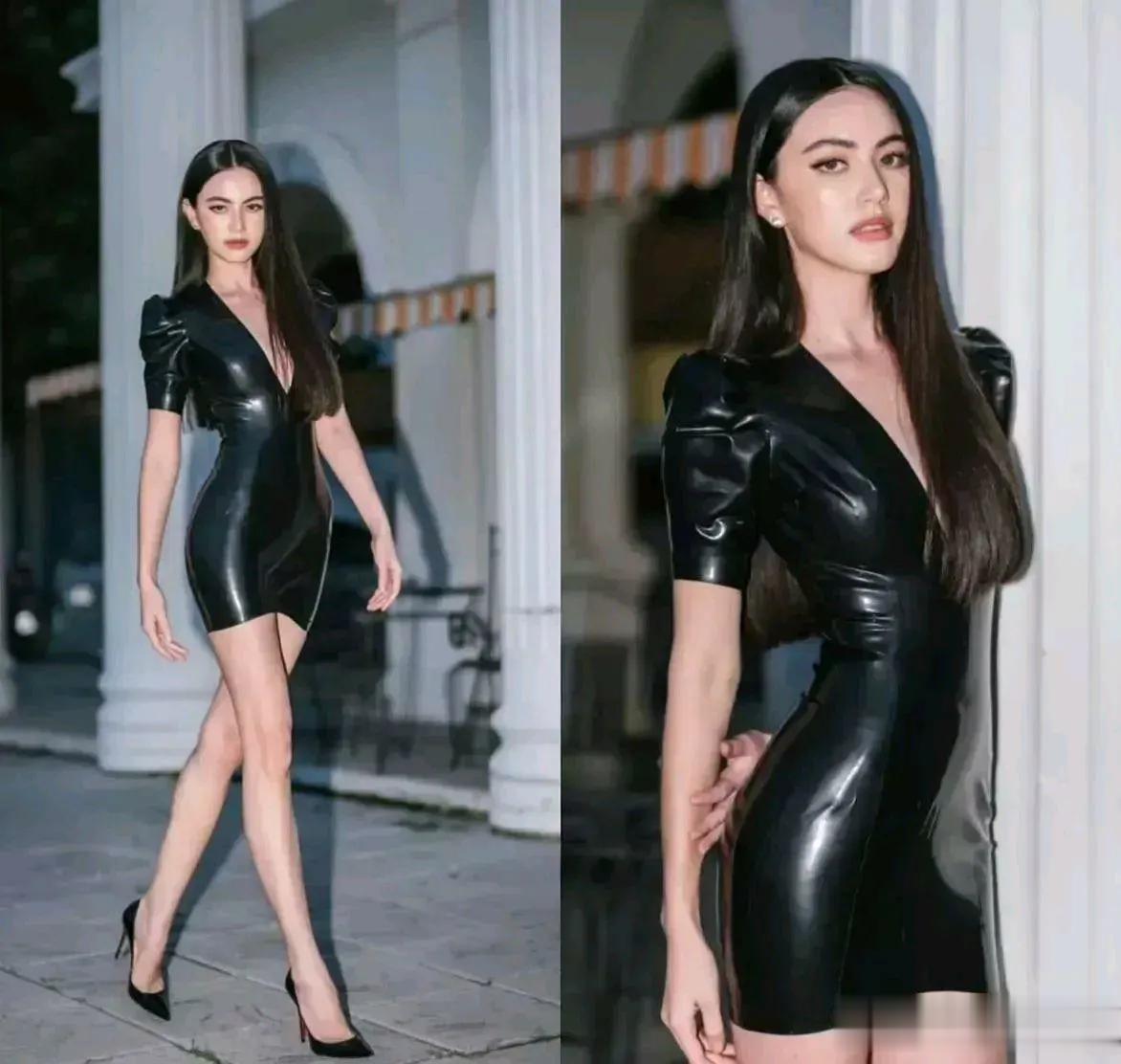 泰国的第一美女，这应该是欧美混血儿，原始泰国人种不是这样的，但凡不是量身定制都穿