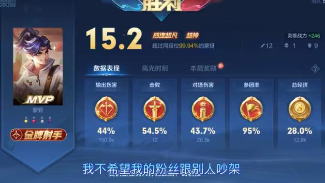 感觉这个版本蒙犽莫名其妙落寞了。

蒙犽面对位移很多的射手就有些力不从心，自己想