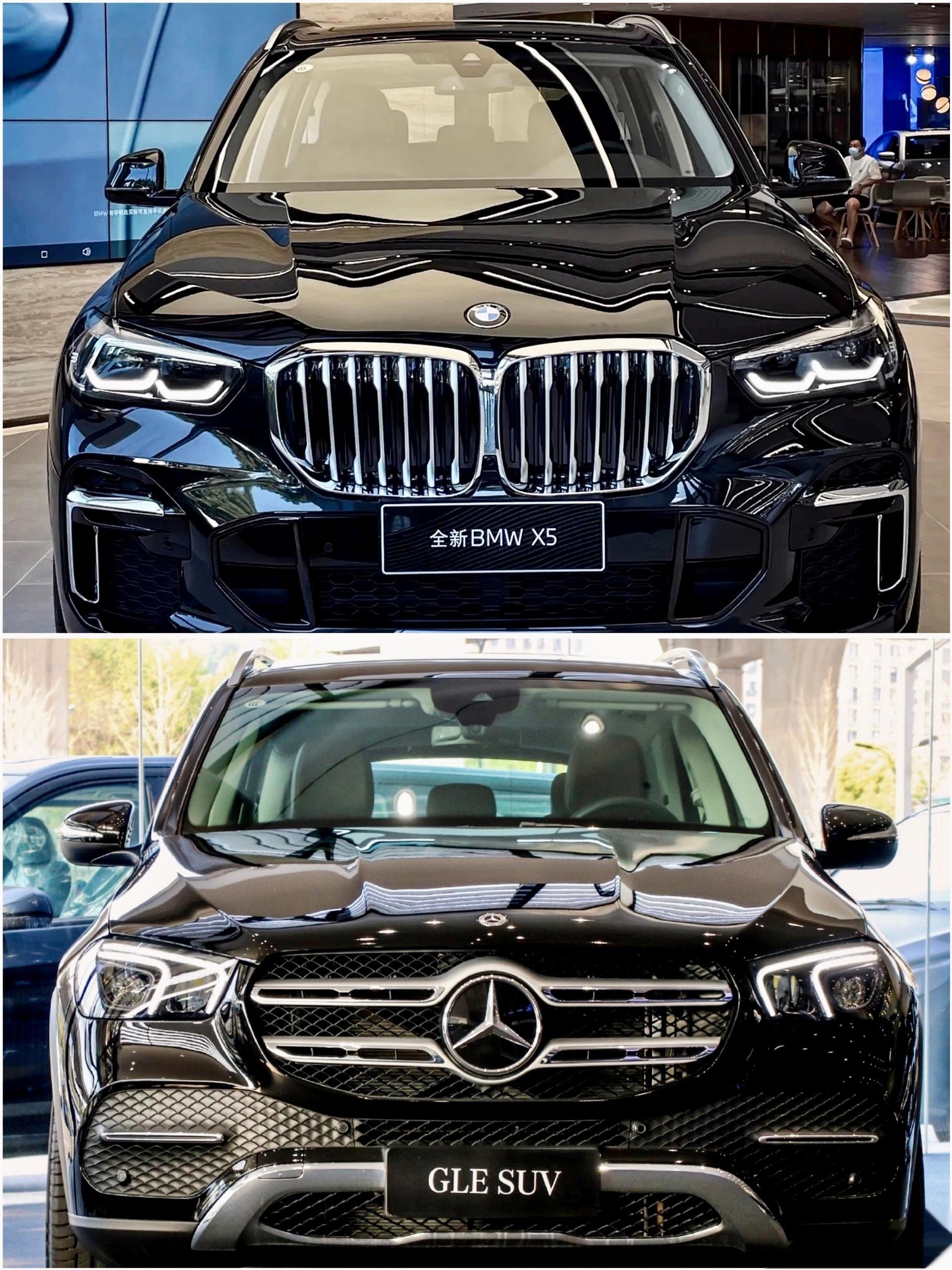 🚗奔驰GLE外观霸气，奔驰的大标特别醒目，满天星的中网，两条杠的日间行车灯辨识