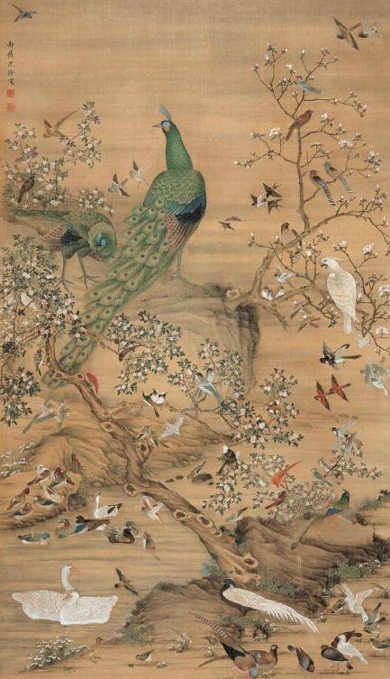 浅析明清花鸟画的审美特征。

明清花鸟画是中国绘画史上的一个重要时期，它是在宋元