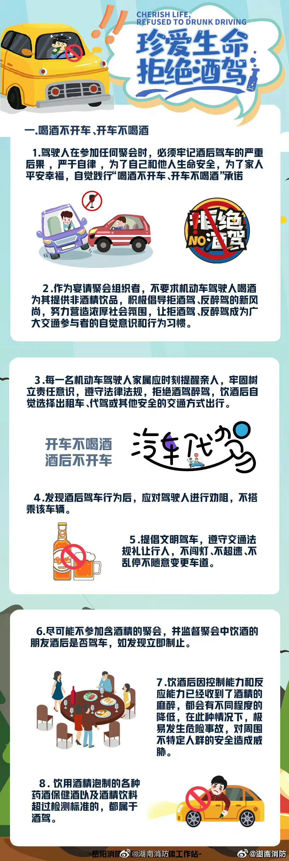 【珍爱生命，拒绝酒驾】驾车行驶